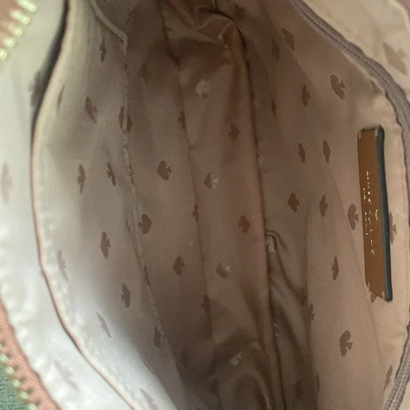 Kate Spade Tan Crossbody Bag with Striped Strap - Picture 9 of 15